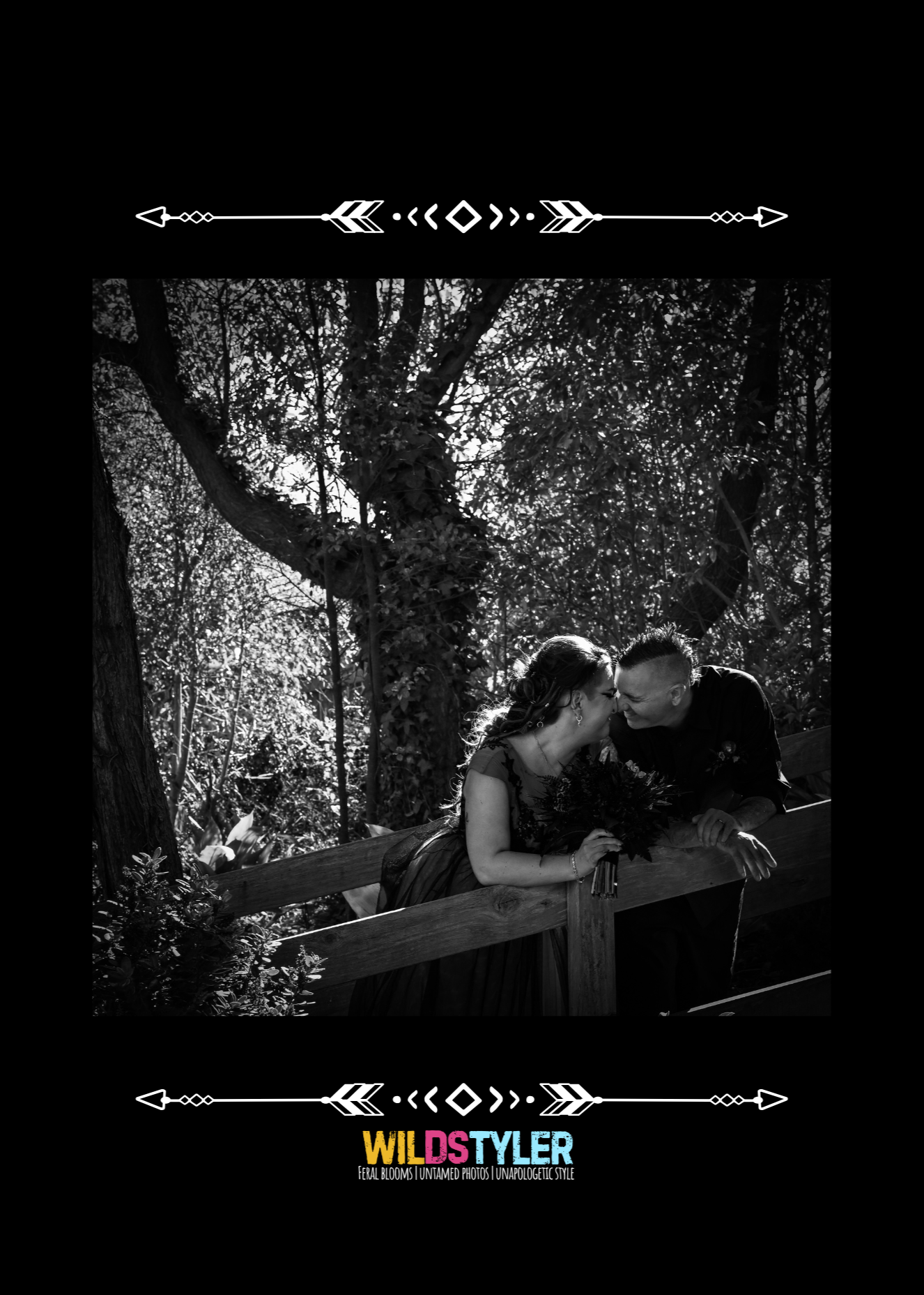 moody forest wedding photography with alternative vibes - Wildstyler wedding photography NZ