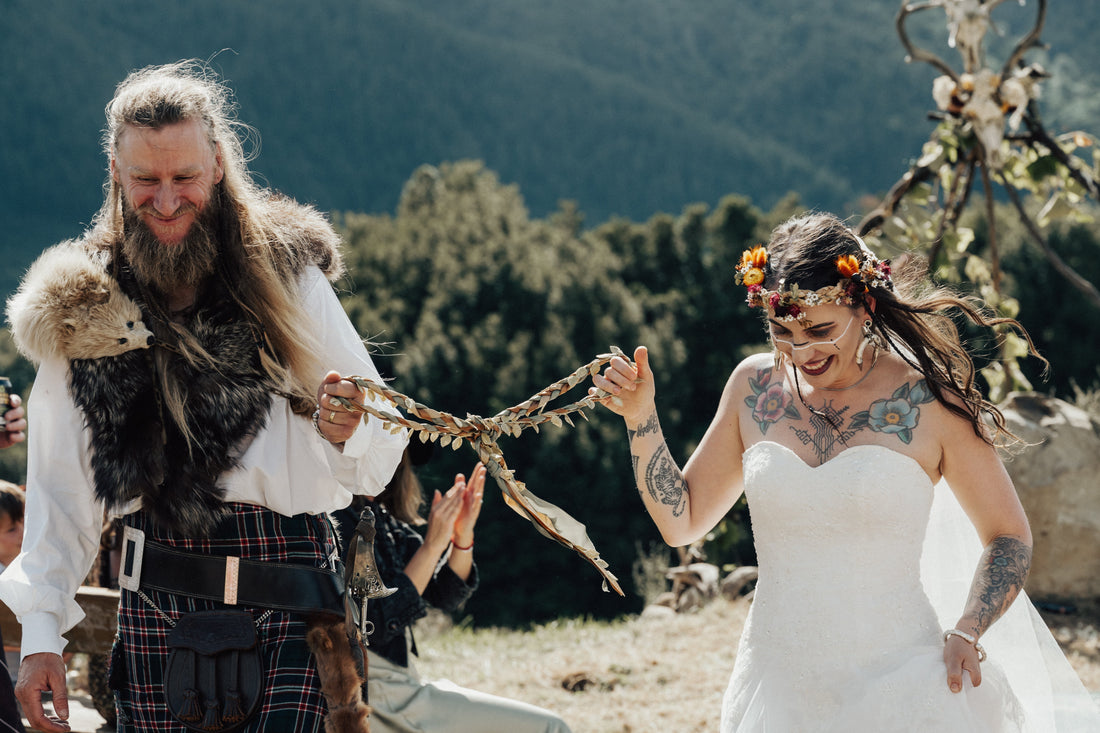 John & Valentina’s Wild, Celtic-Inspired Celebration. A Pagan Wedding in New Zealand.