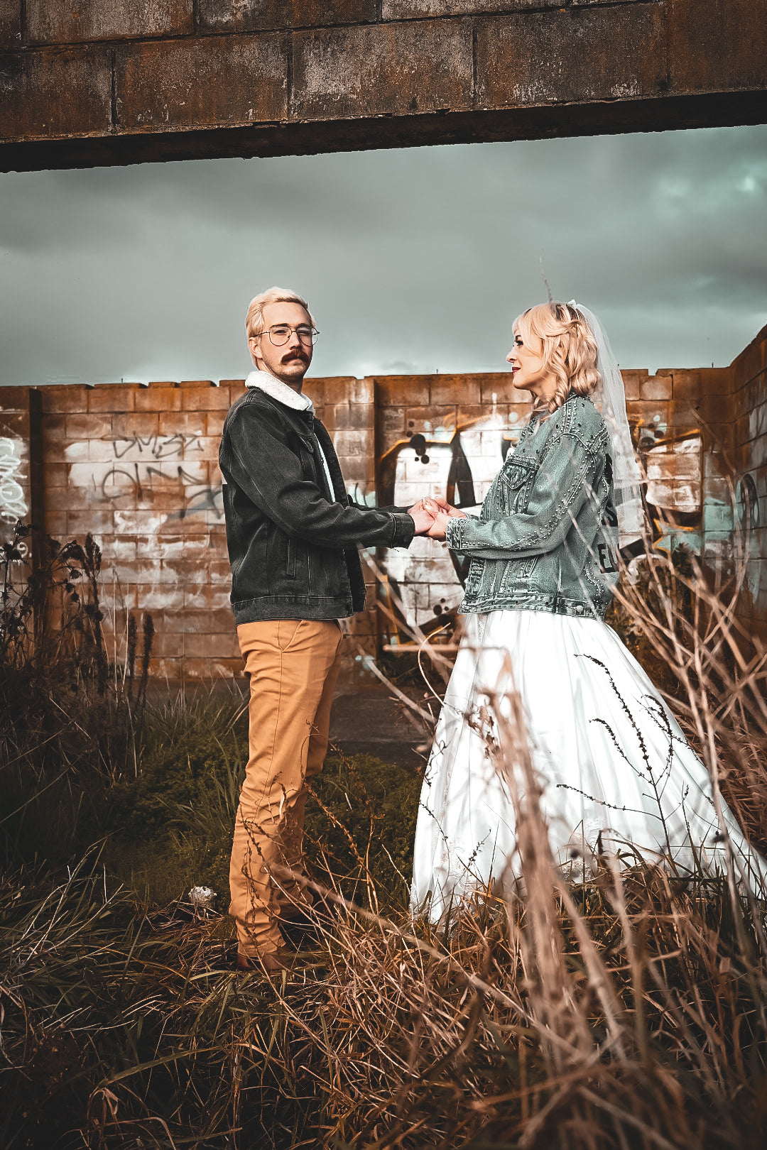 Breaking Tradition: The Edgy, Grungy, Rock 'n' Roll, Wedding Photoshoot by Wildstyler Photography