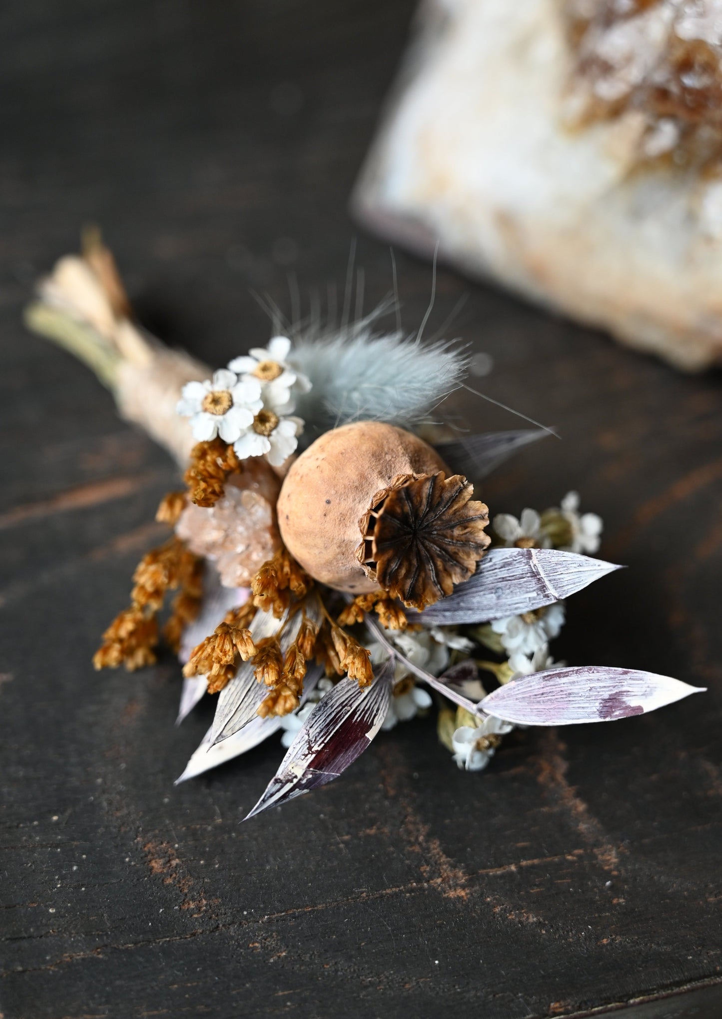 Everlasting Buttonhole with Gemstones