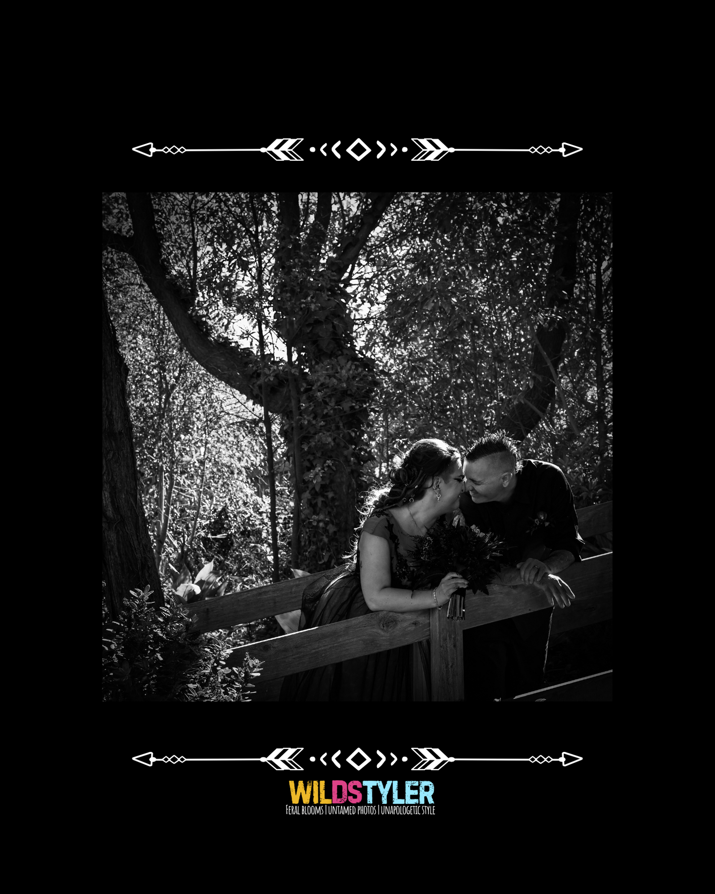 moody forest wedding photography with alternative vibes - Wildstyler wedding photography NZ