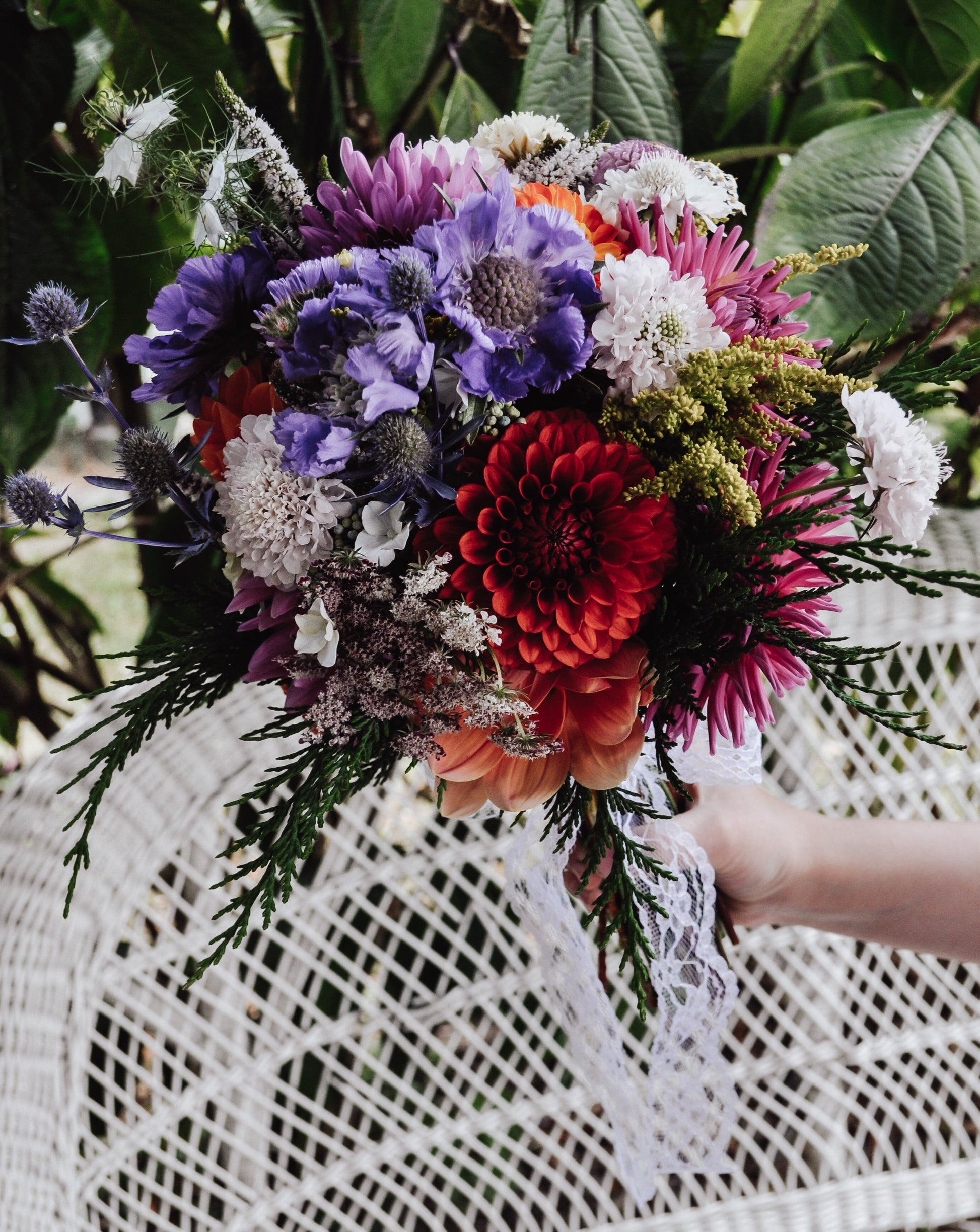 bridal bouquet colour - the wildstyler nz