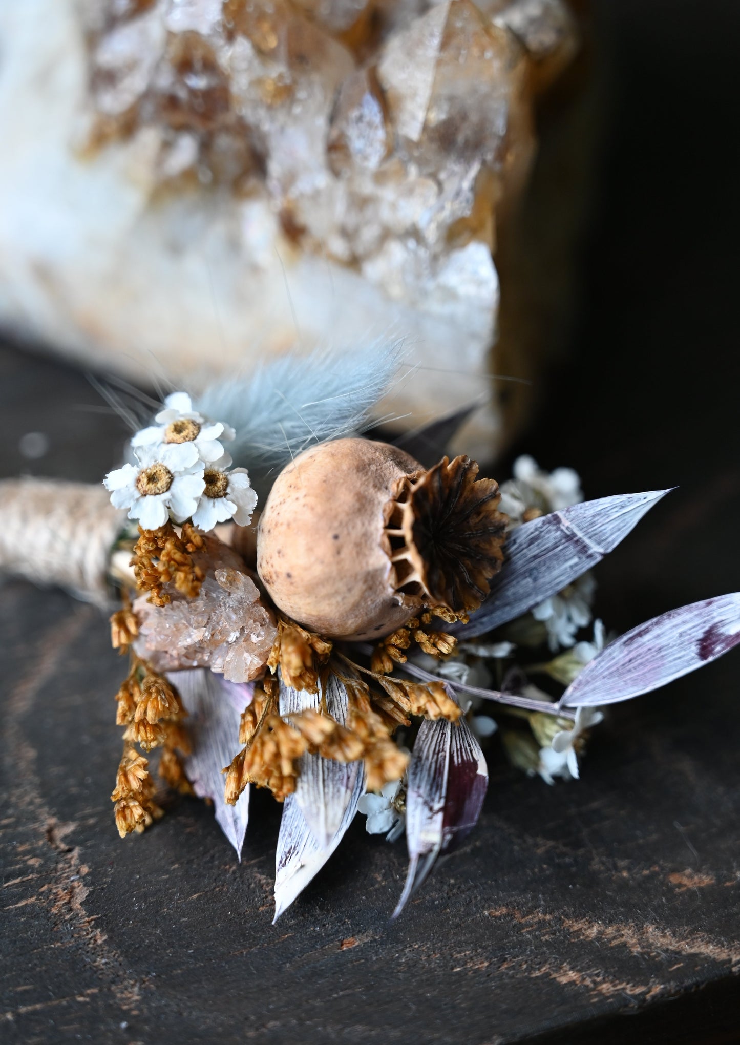 Everlasting Buttonhole with Gemstones